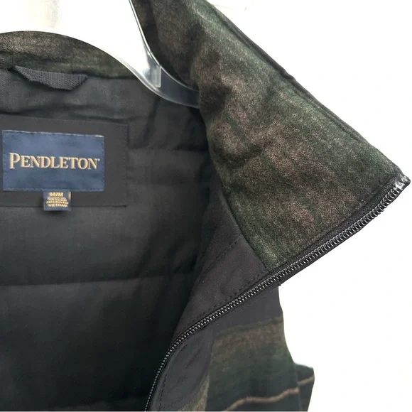 Pendleton Men’s M/L Wool Blend Vest • Black Green • NWT - Picture 5 of 12